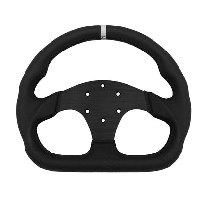 Advanced D-Shape Leather Steering Wheel (330mm)